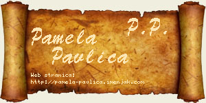 Pamela Pavlica vizit kartica